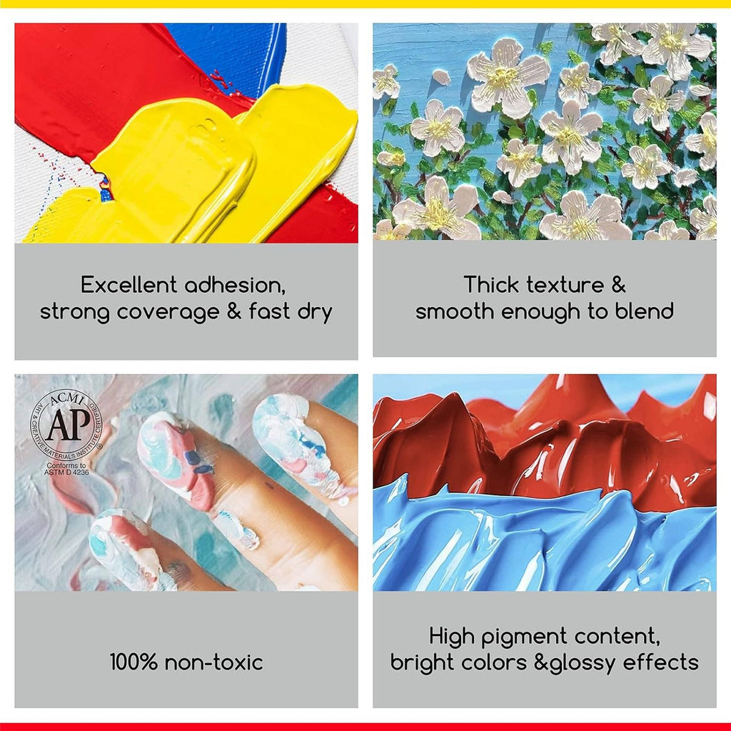 MEEDEN Lemon Cad Yellow Hue Acrylic Paint, Heavy Body, Gloss Finish, Extra-Large 1 L /33.8 oz Non-Toxic Rich Pigments Color, Professional Artist Acrylic Paint for Adults on Canvas,Wall,Wood Painting