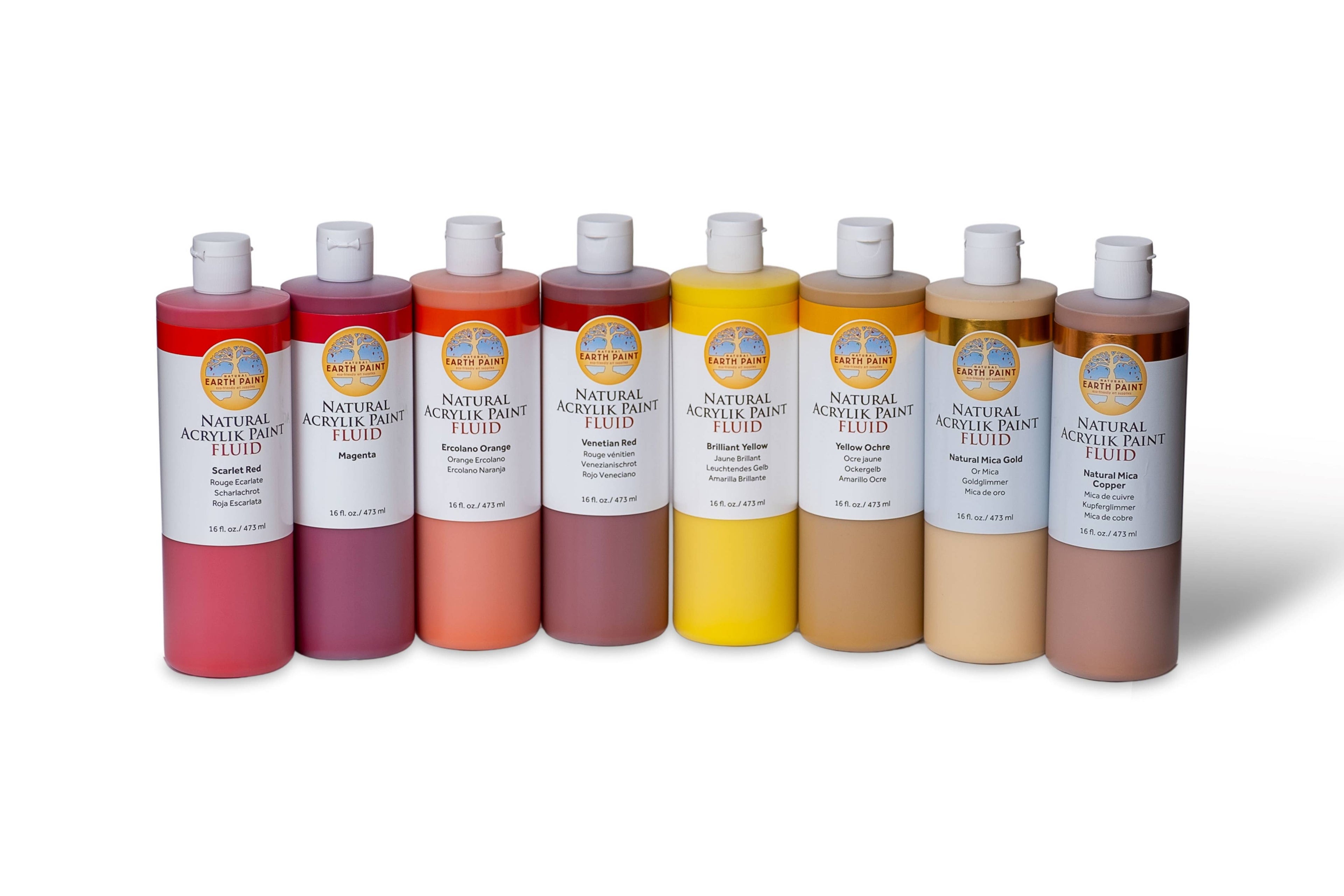 Fluid - Natural Acrylik Paint: Ercolano Orange / 4 fl oz