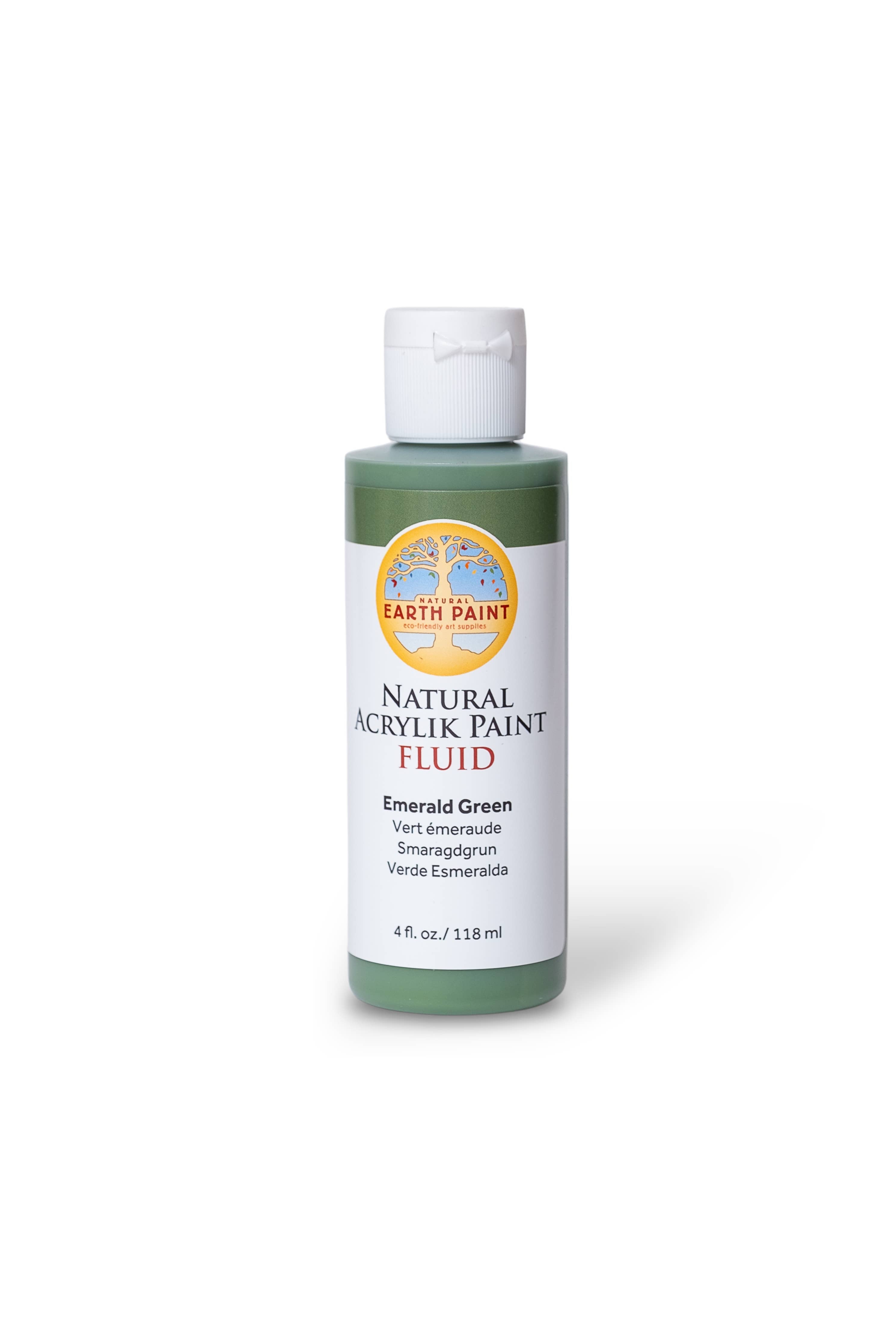 Fluid - Natural Acrylik Paint: Emerald Green / 4 fl oz