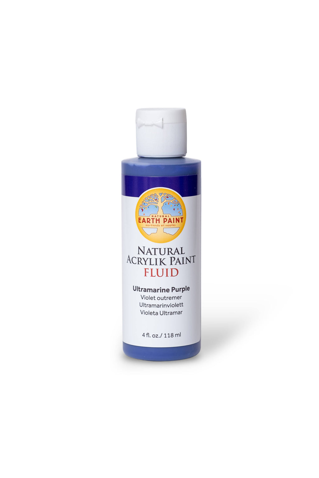 Fluid - Natural Acrylik Paint: Ultramarine Purple / 4 fl oz