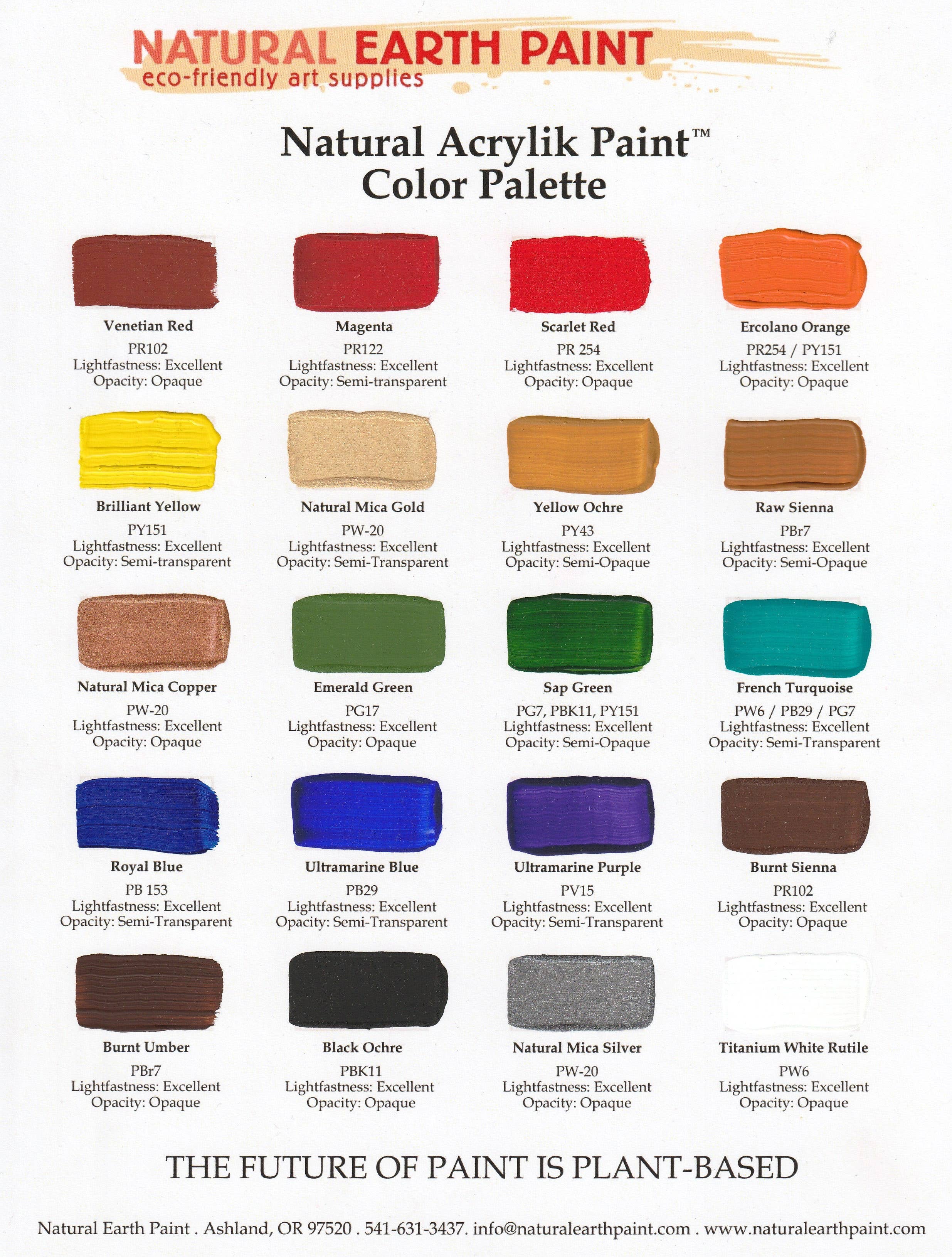 Fluid - Natural Acrylik Paint: Titanium White / 4 fl oz