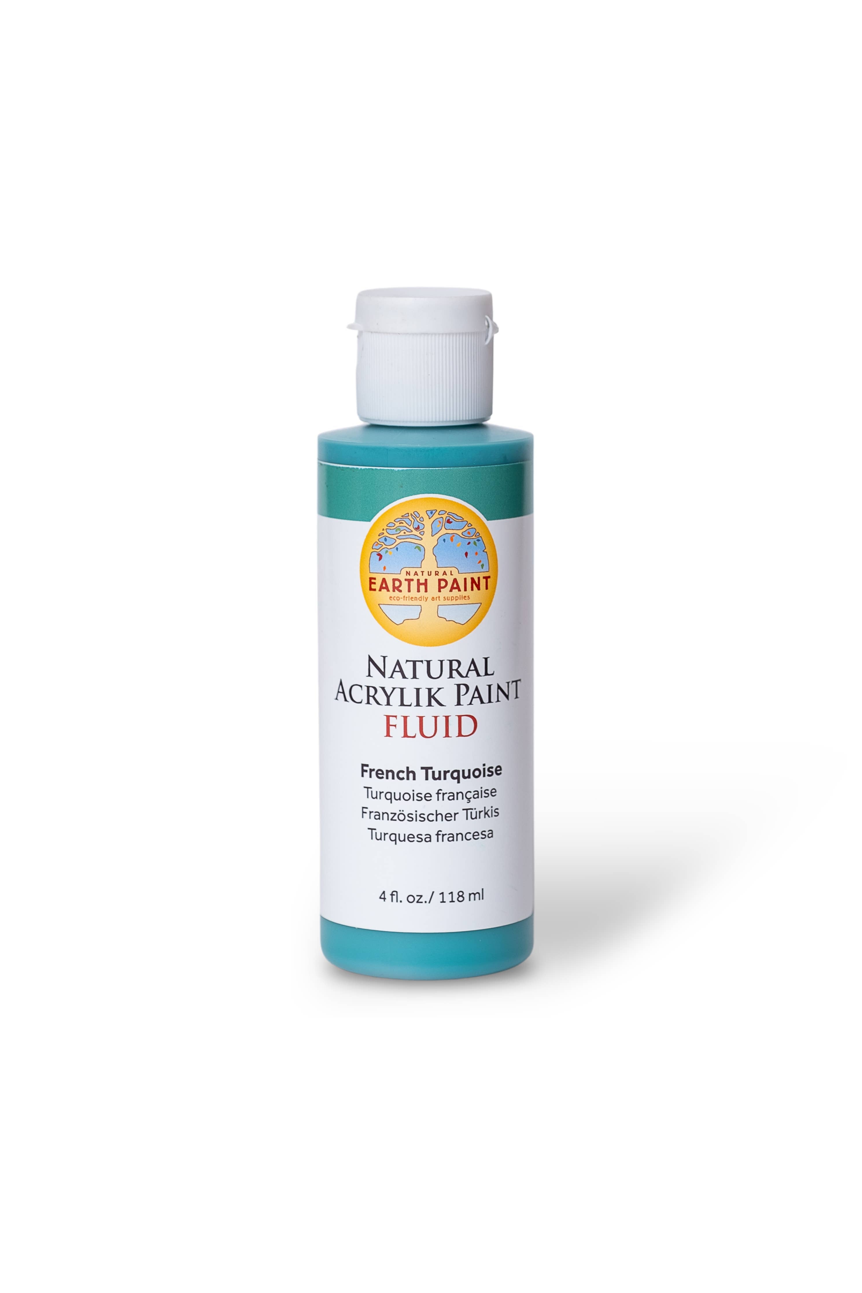 Fluid - Natural Acrylik Paint: French Turquoise / 4 fl oz