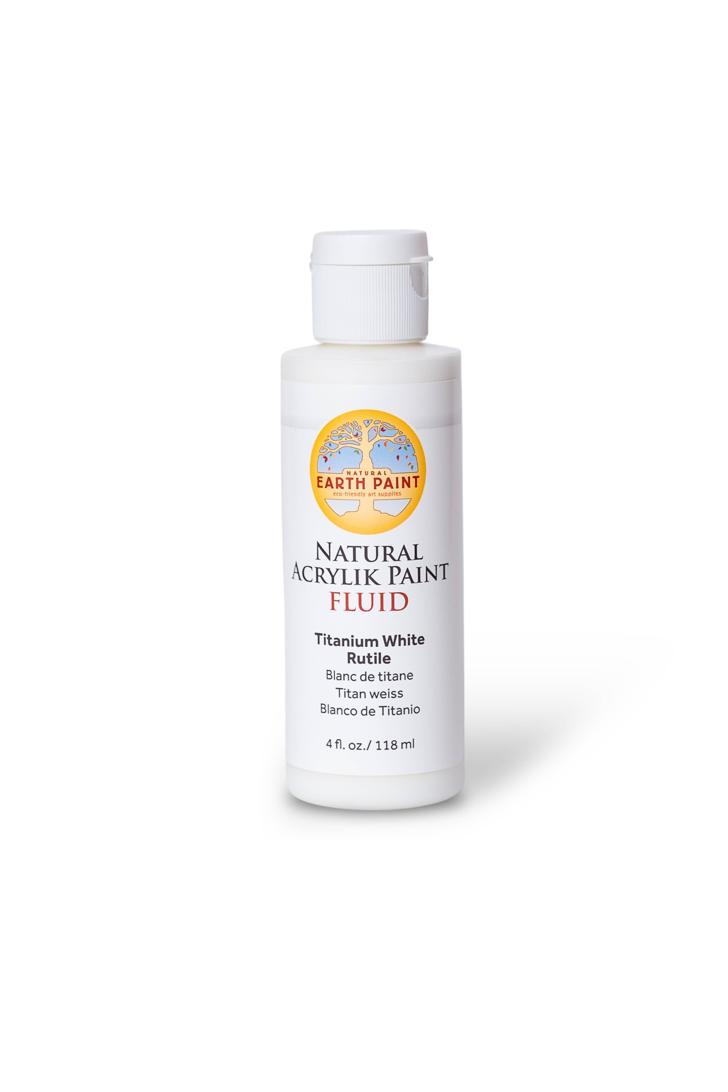 Fluid - Natural Acrylik Paint: Titanium White / 4 fl oz