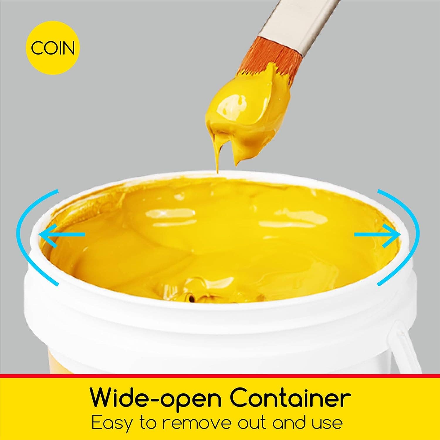 MEEDEN Lemon Cad Yellow Hue Acrylic Paint, Heavy Body, Gloss Finish, Extra-Large 1 L /33.8 oz Non-Toxic Rich Pigments Color, Professional Artist Acrylic Paint for Adults on Canvas,Wall,Wood Painting